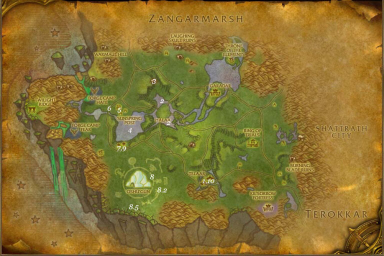 Alliance Leveling Guide Nagrand Level Tbc Burning Crusade