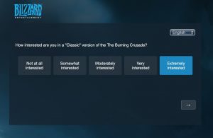 Burning Crusade Classic Survey Questions Sent Out By Blizzard