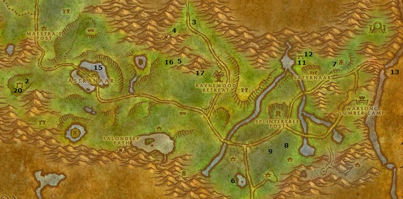 Theos's Alliance Leveling Guide - Ashenvale (20-25) - Wow pro
