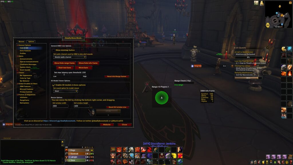 Wow Addon Deadly Boss Mods Dbm Options Move