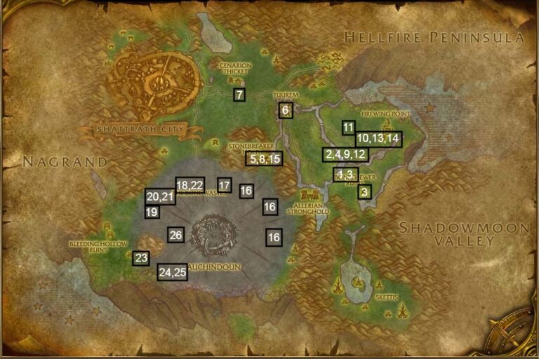 Horde Leveling Guide: Terokkar Forest [level 63-65] - (tbc) Burning 