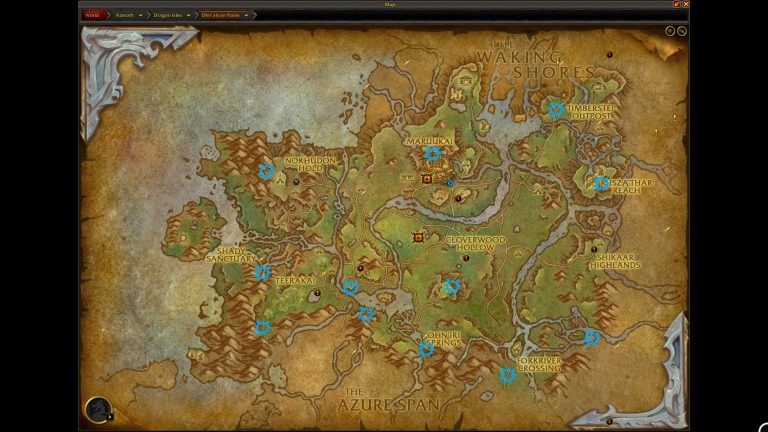 Dragonriding Tree and All Glyph Locations - World of Warcraft The War ...