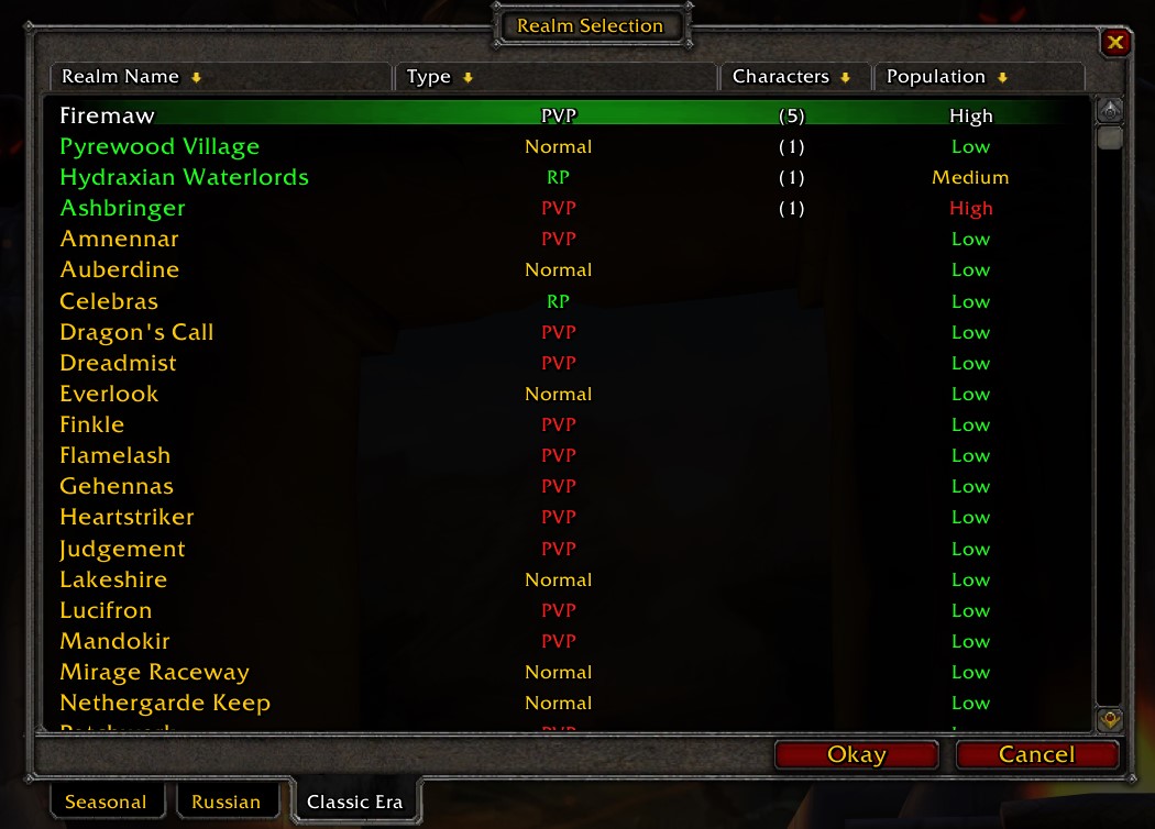 Firemaw (EU) is Now the First High Population Server on Classic