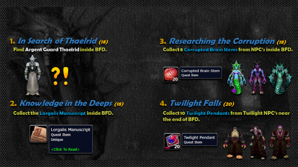 classic blackfathom deeps quests 2