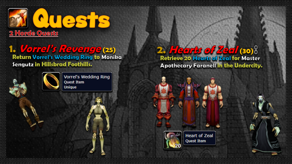 classic scarlet monastery graveyard quests