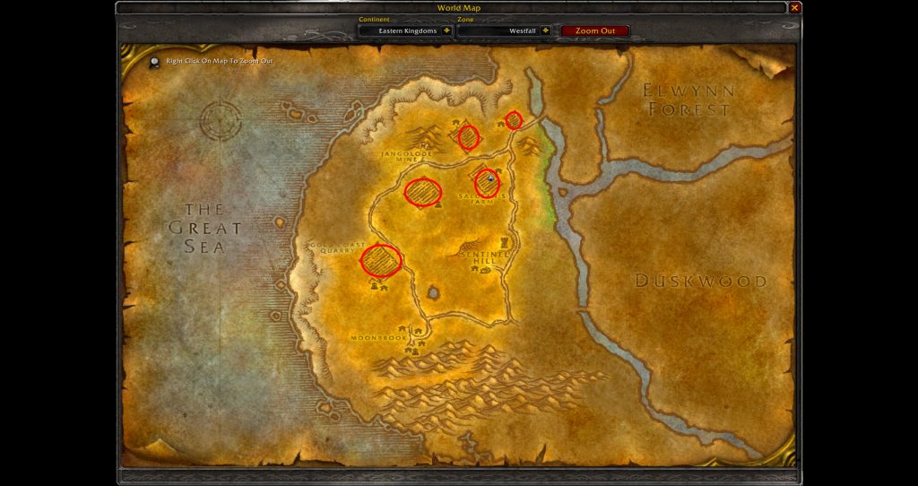 harvest watchers farming spots map locations