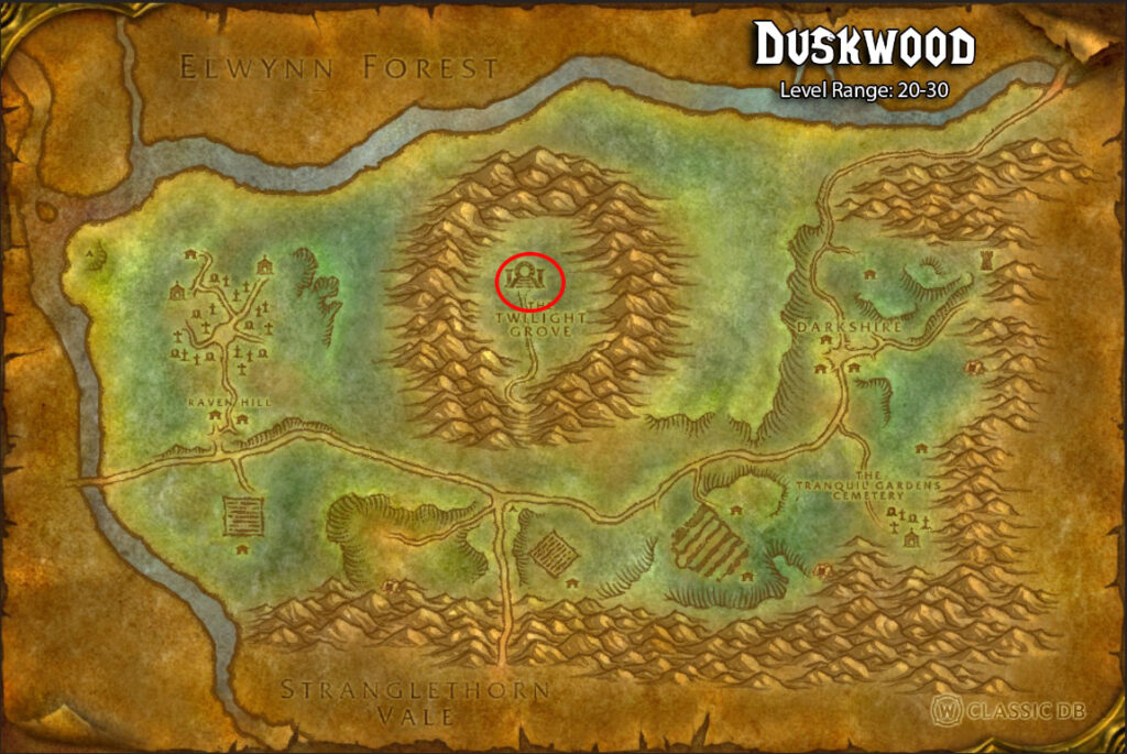 Season of Discovery duskwood portal location Nightmare Incursion