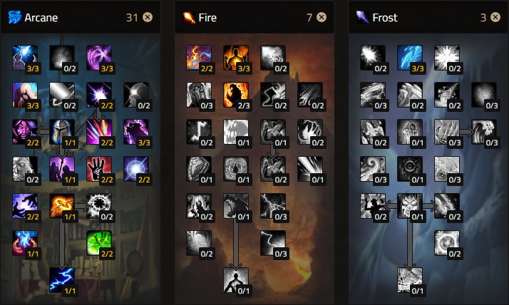 cataclysm arcane mage pve talents