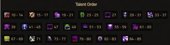 cataclysm warlock leveling affliction build order