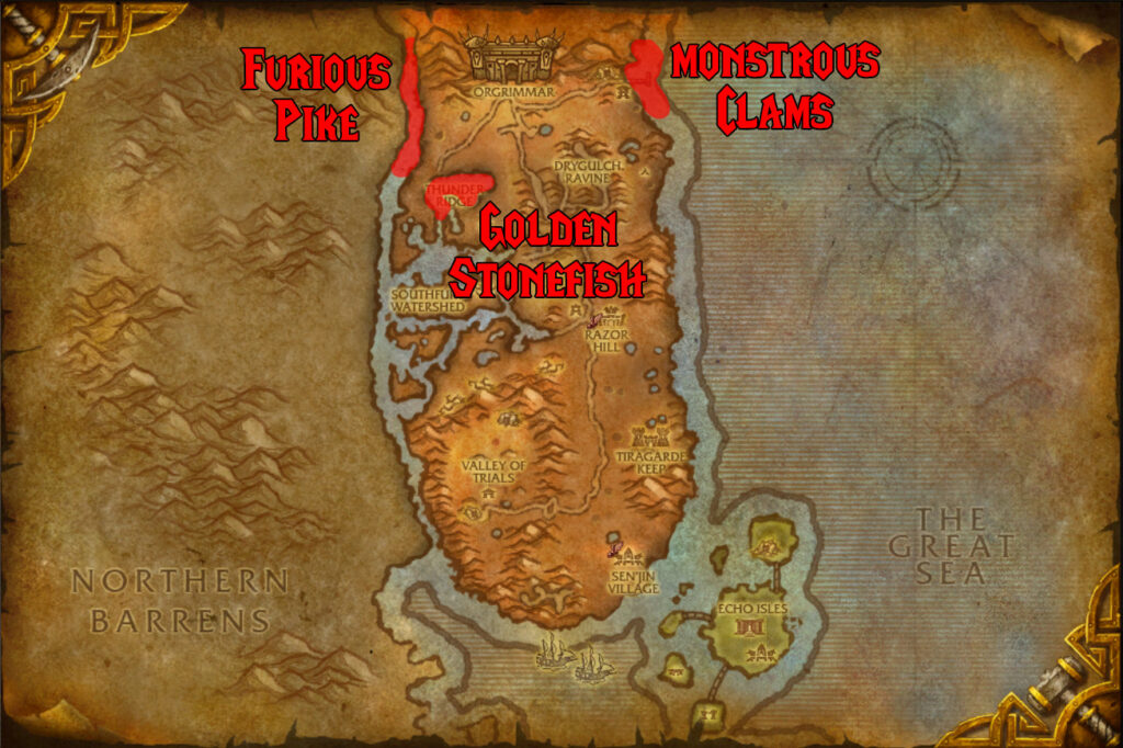 daily quests horde outside orgrimmar duratar cataclysm fishing guide featured image