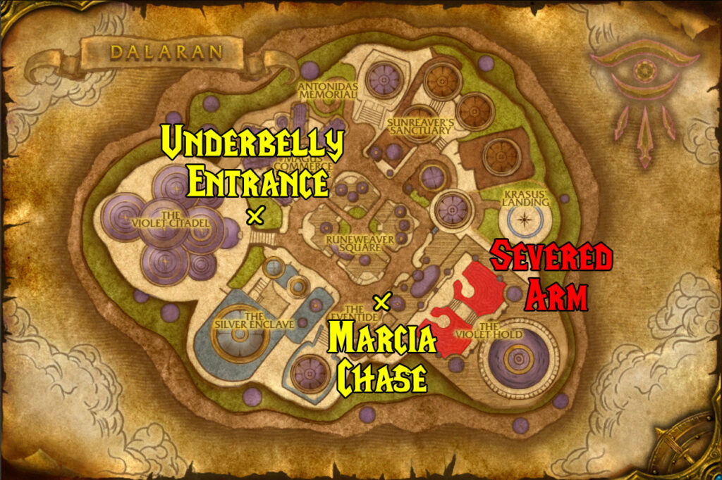 dalaran daily fishing map marcia chase location and quest info cataclysm fishing