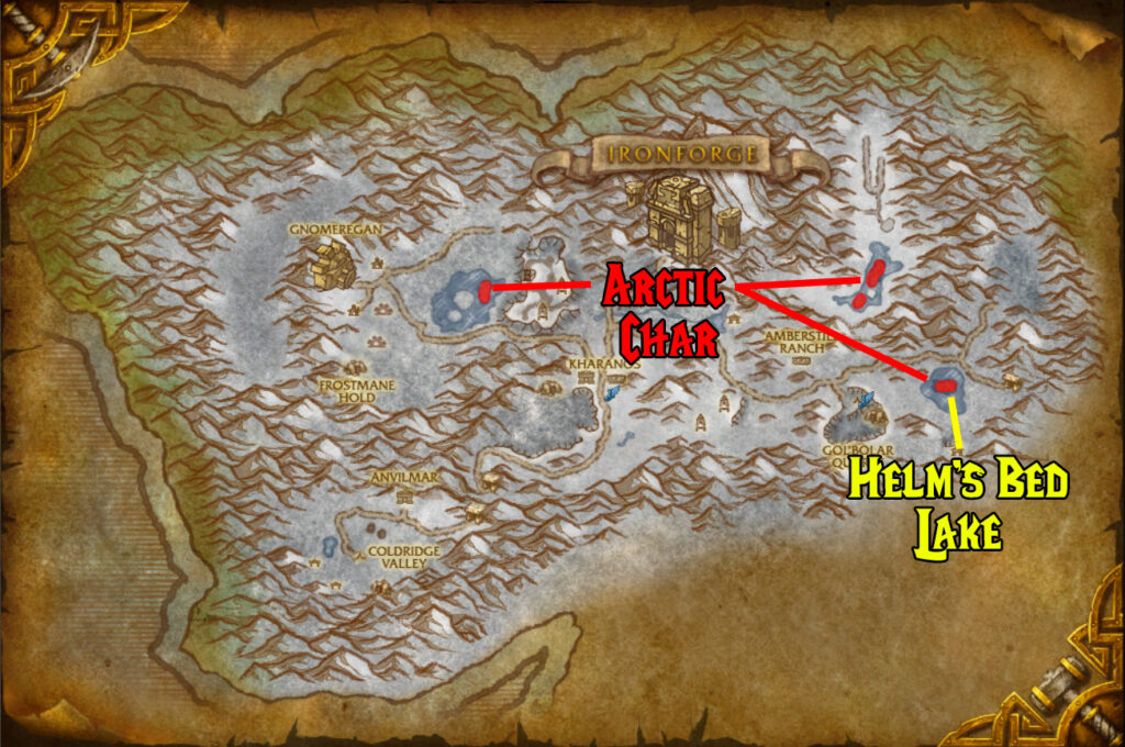 dun morogh map cataclysm fishing daily quests alliance ironforge