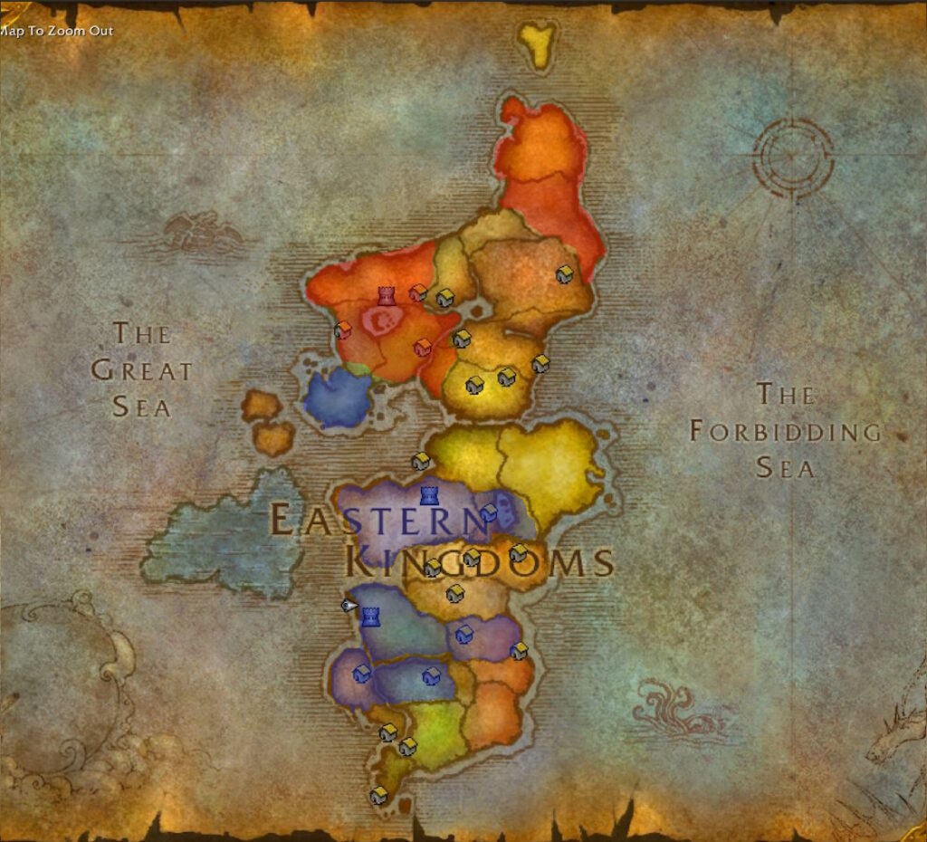 eastern kingdoms map color coded cata