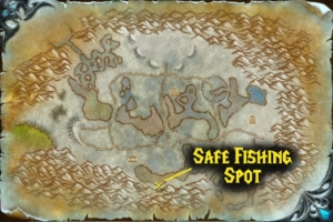 safe fishing spot for dangerously delicious fishing dailies wotlk cataclysm fishing