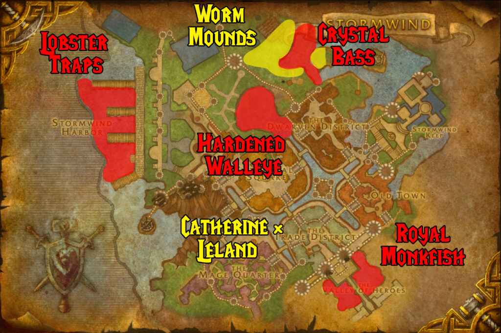 stormwind alliance fishing dailies map inside the city