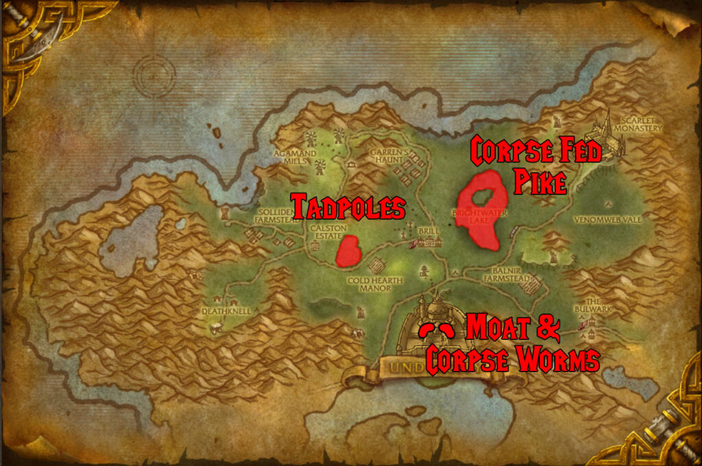 cataclysm horde daily quests tirisfal glades undercity fishing