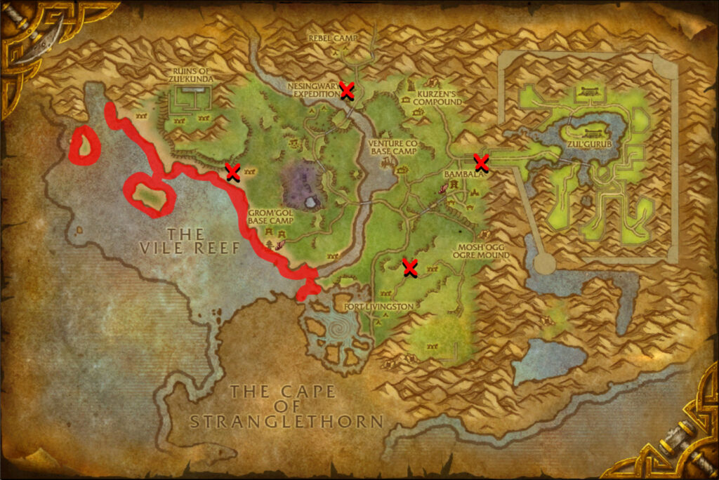 northern stranglethorn fishing speckled tastyfish competition map cataclysm