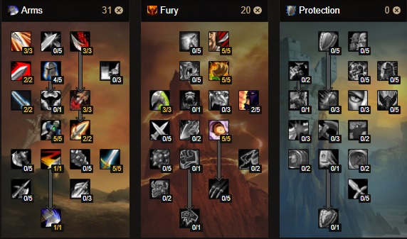 arms warrior standard talent tree build phase 4 season of discovery sod