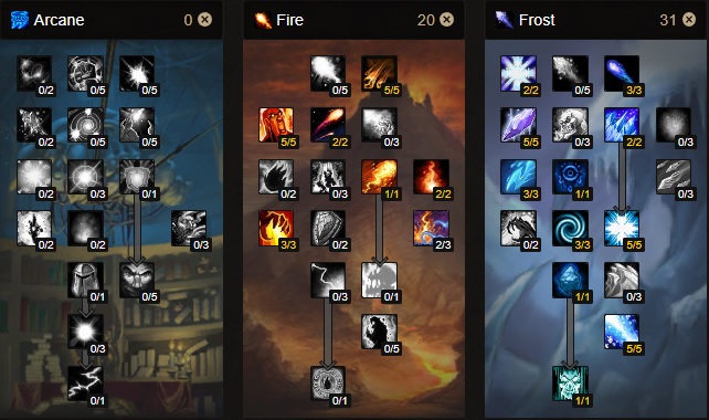 frost mage talent tree phase 4