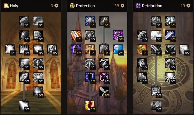 protection paladin standard talent build phase 4 season of discovery