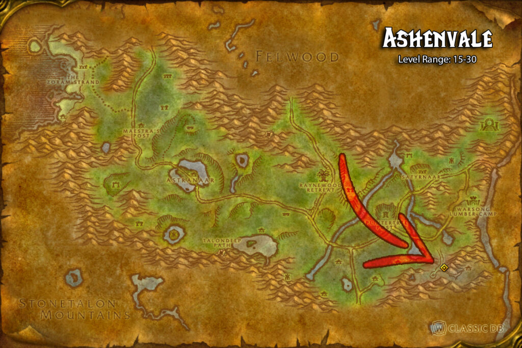 where to find demon fall canyon dungeon map location