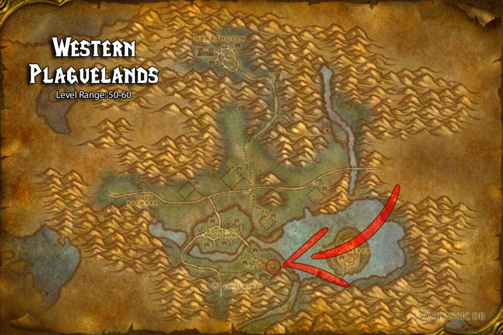 where to find binding heal rune western plaguelands