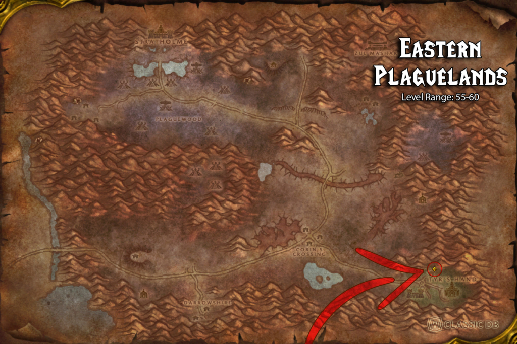 where to find binding heal rune in eastern plaguelands step 2
