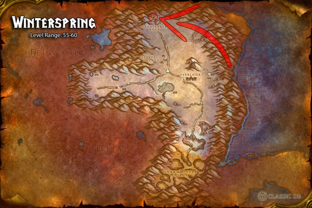 where to find feral combat specialization rune in winterspring