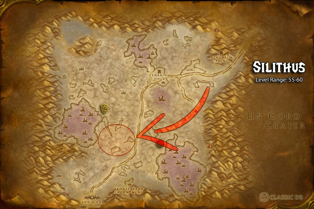 where to find improved volley rune in silithus