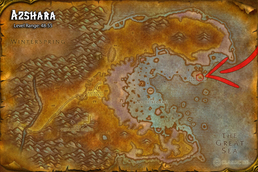 where to find pole weapon specialization rune in azshara