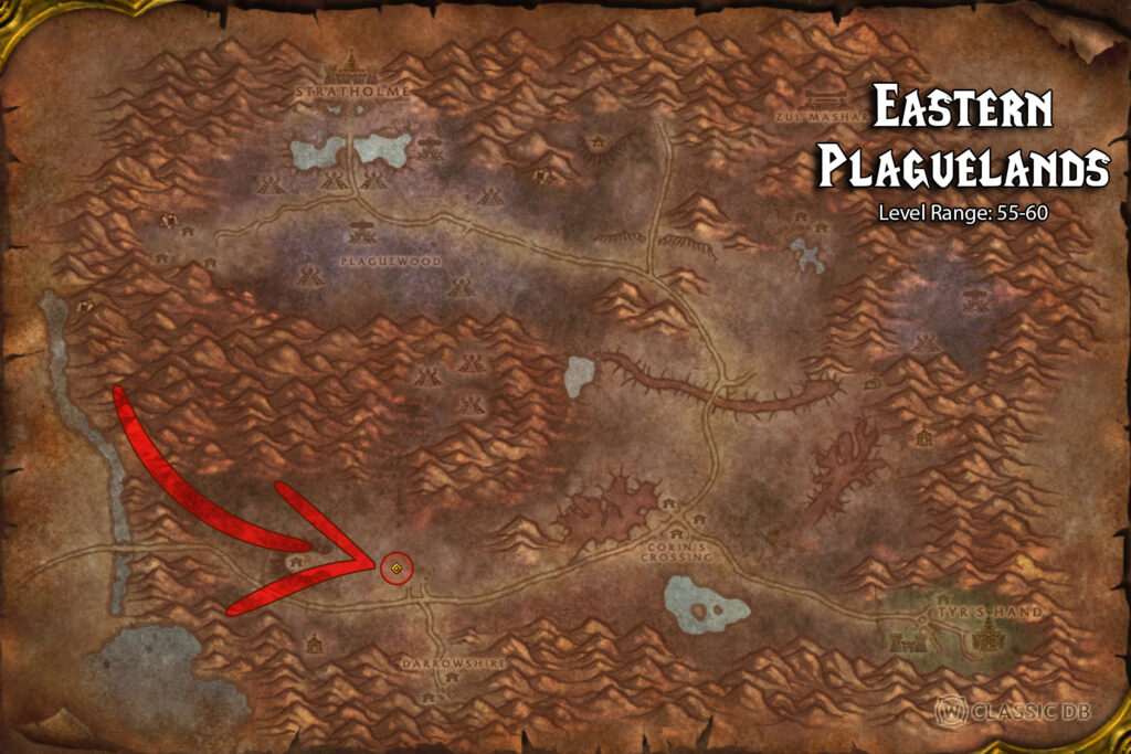 where to find shield of righteousness rune in eastern plaguelands step 1 slack jawed ghoul