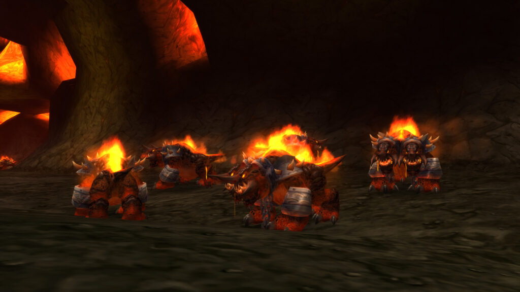 wow classic molten core core hounds