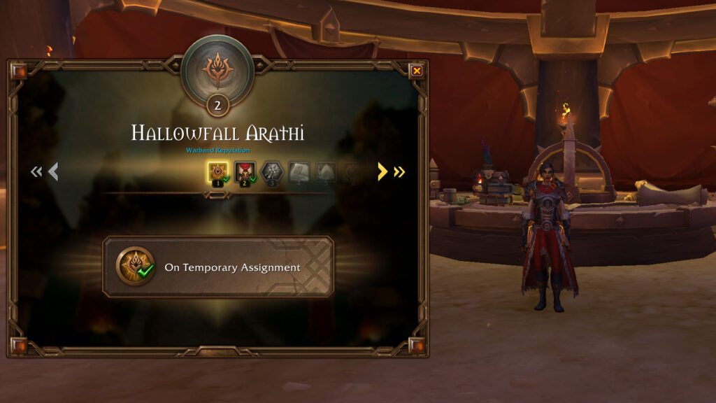 hallowfall arathi renown ranks