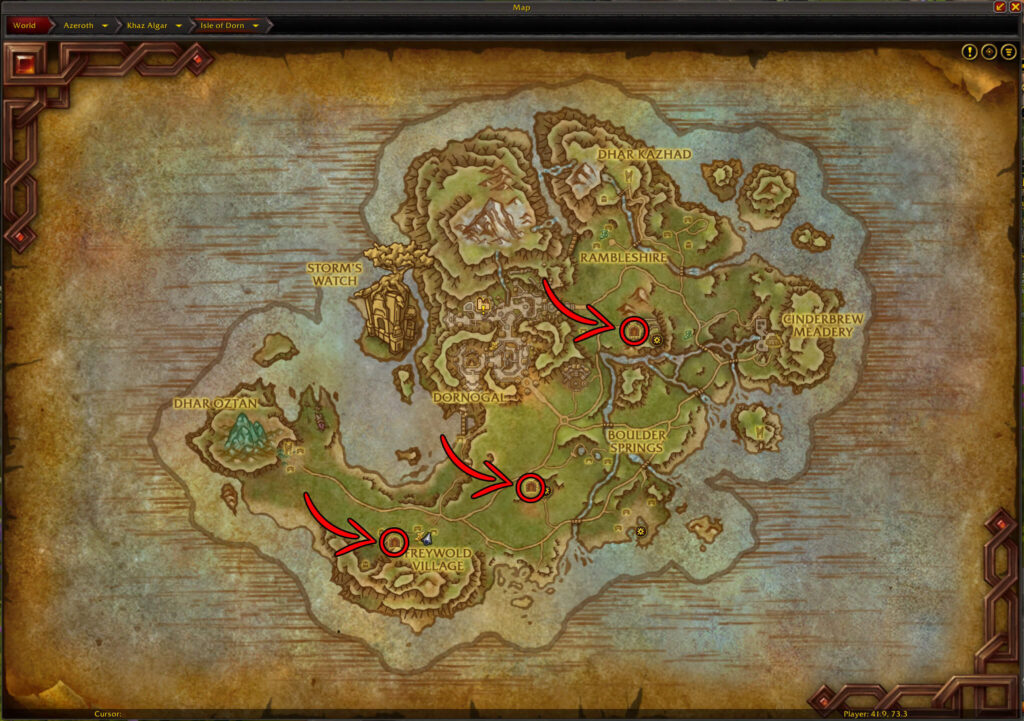 isle of dorn delve locations khaz algar world of warcraft the war within