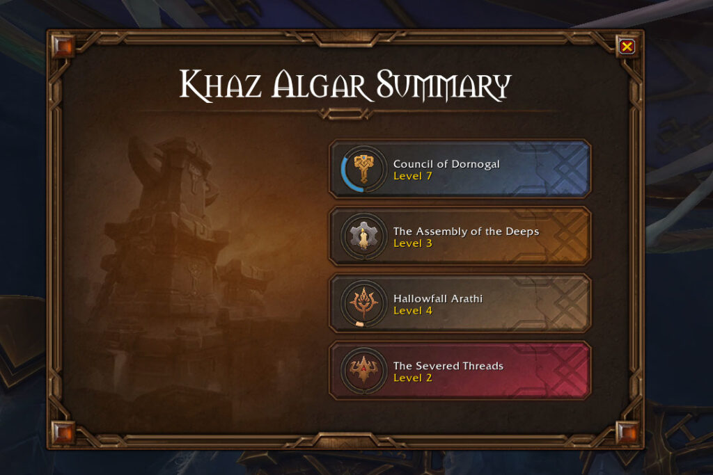 khaz algar faction summary