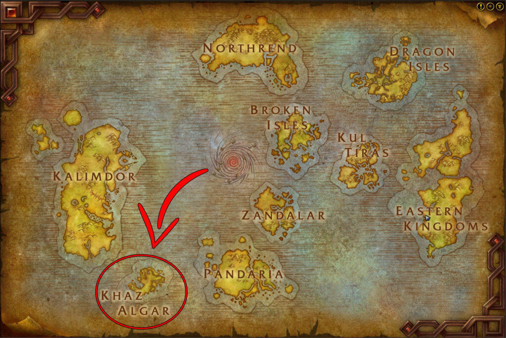 khaz algar location world of warcraft the war within