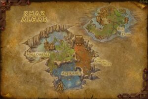 khaz algar map world of warcraft the war within