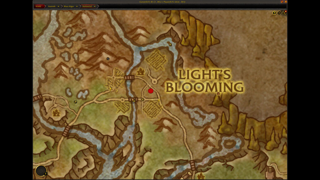 yorvas flintstrike map location