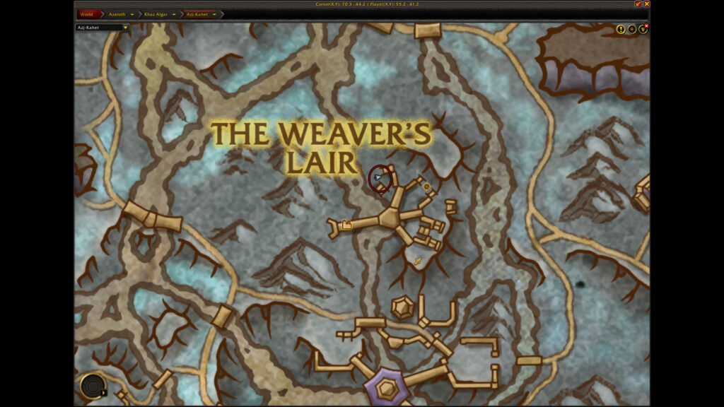 ytekhi map location the severed threads renown quartermaster