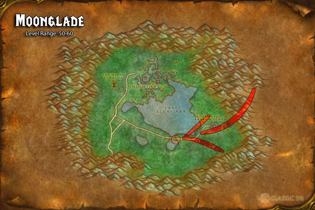 how to find nourish rune moonglade step 3