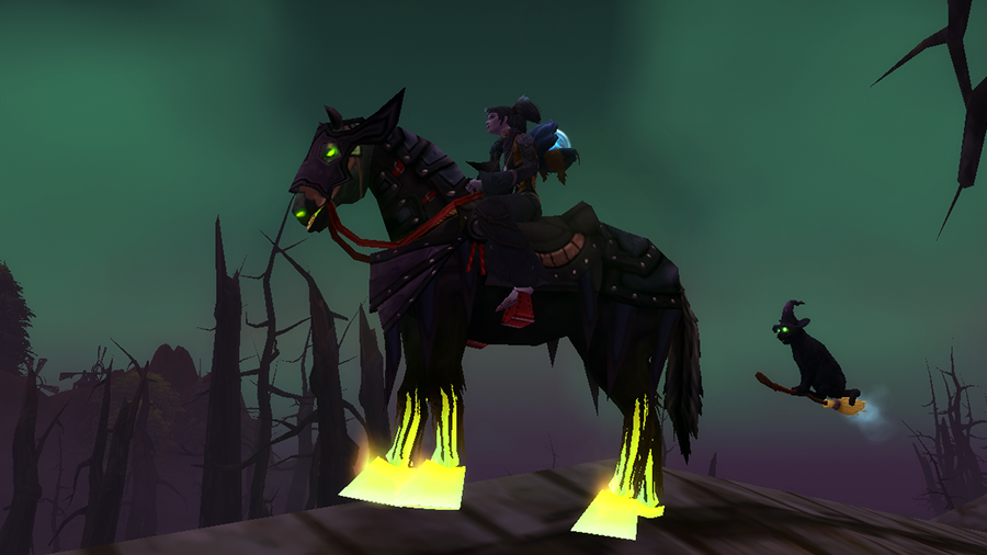 Retail - Hallow's End Headless Horseman mount and Cursed Birman pet