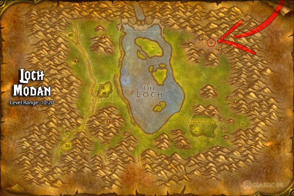 where to find druid savage roar rune alliance in loch modan step 1