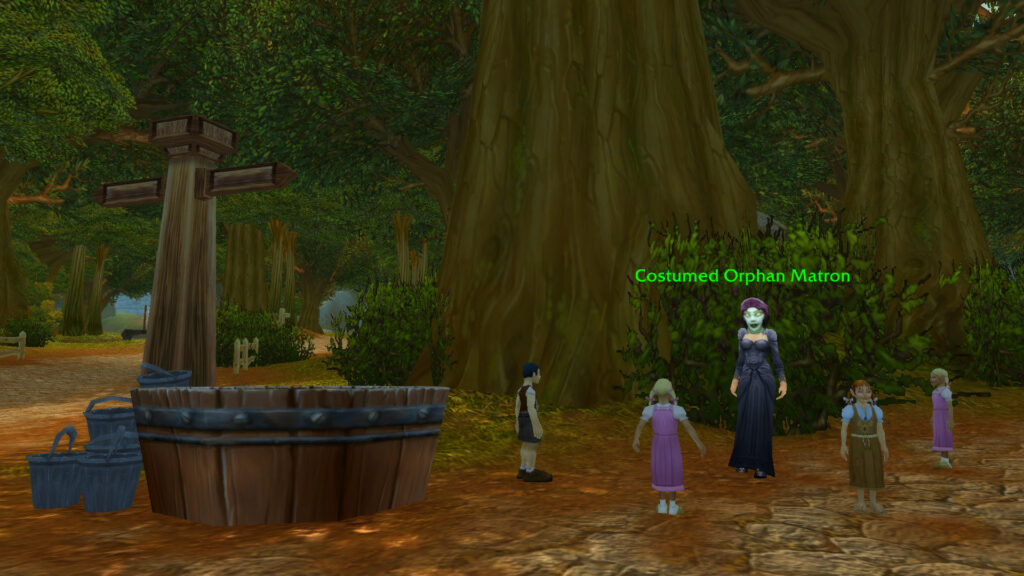 hallows end cataclysm classic costumed orphan matron goldshire