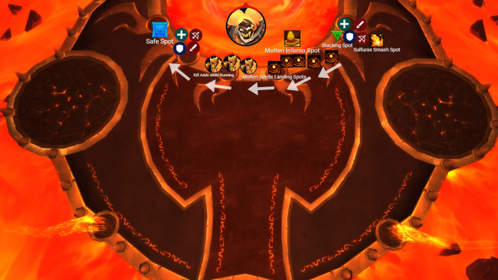 ragnaros phase 2 molten seeds molten inferno tactics