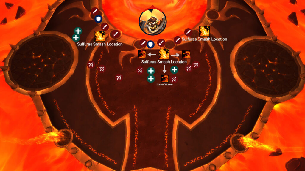 ragnaros sulfuras smash tactics overhead view