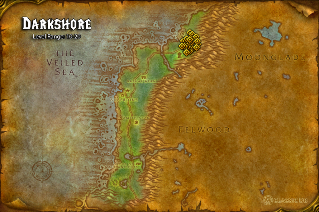 where to find twisted faith rune darkshore alliance