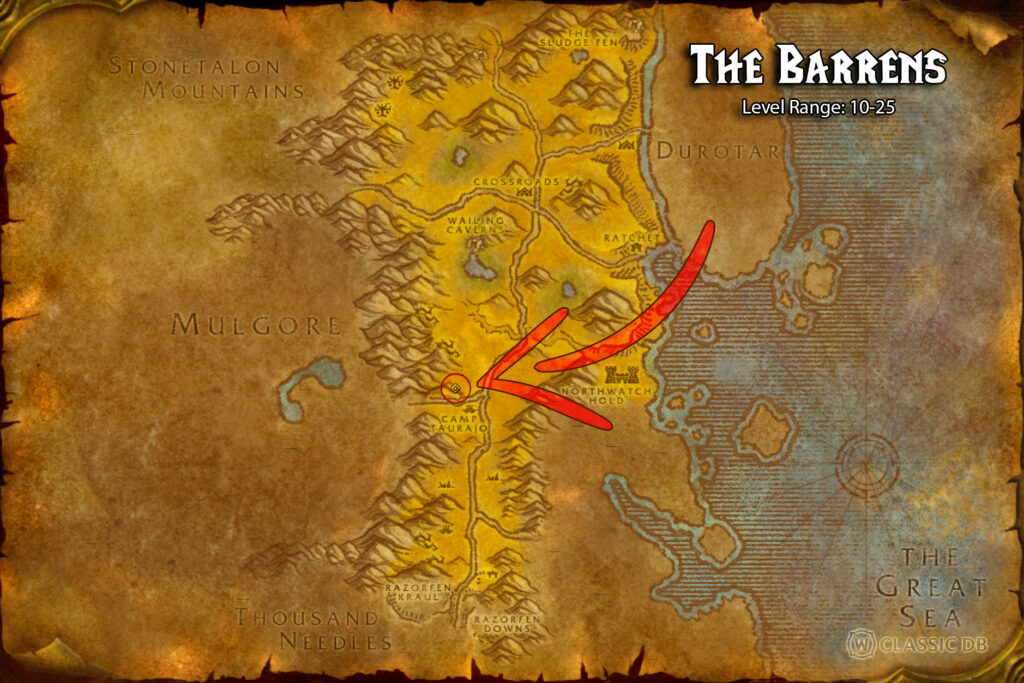 where to find beast mastery rune the barrens horde