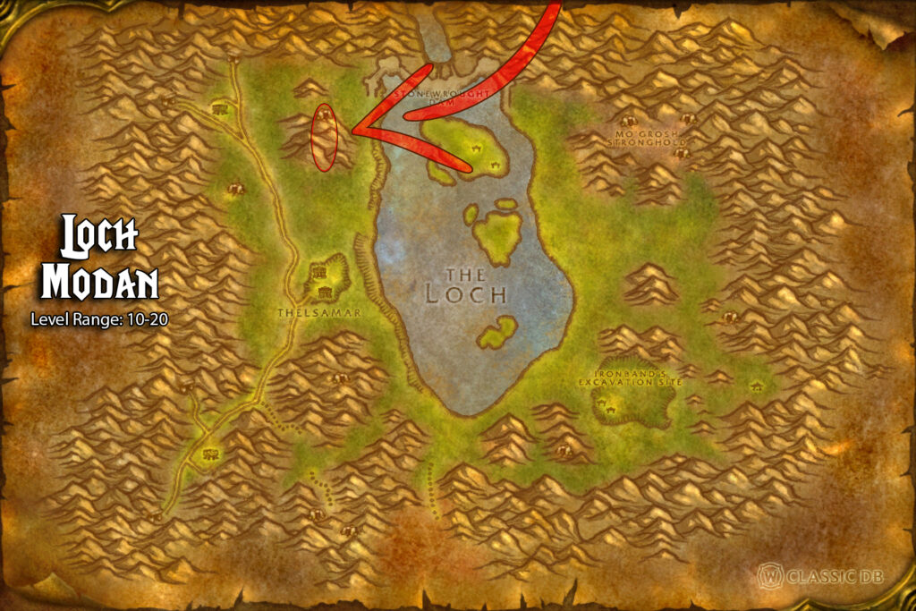 where to find twisted faith rune loch modan alliance