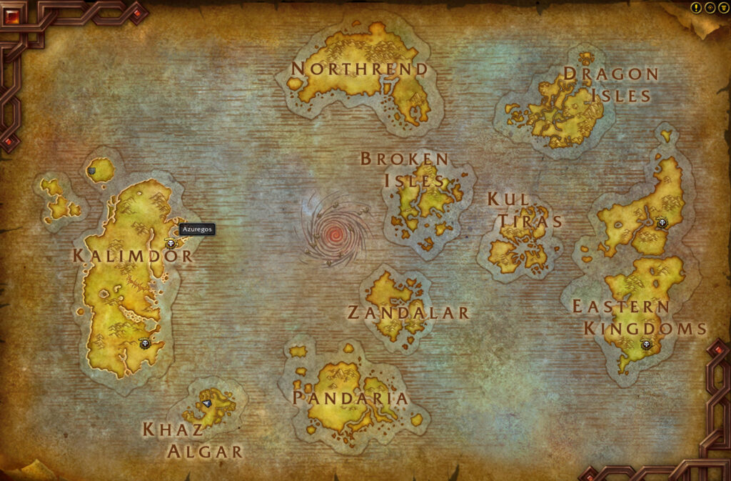 wow anniversary azuregos location world map