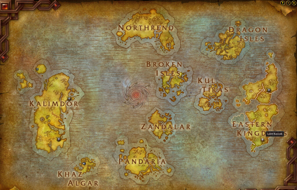 wow anniversary lord kazzak location world map